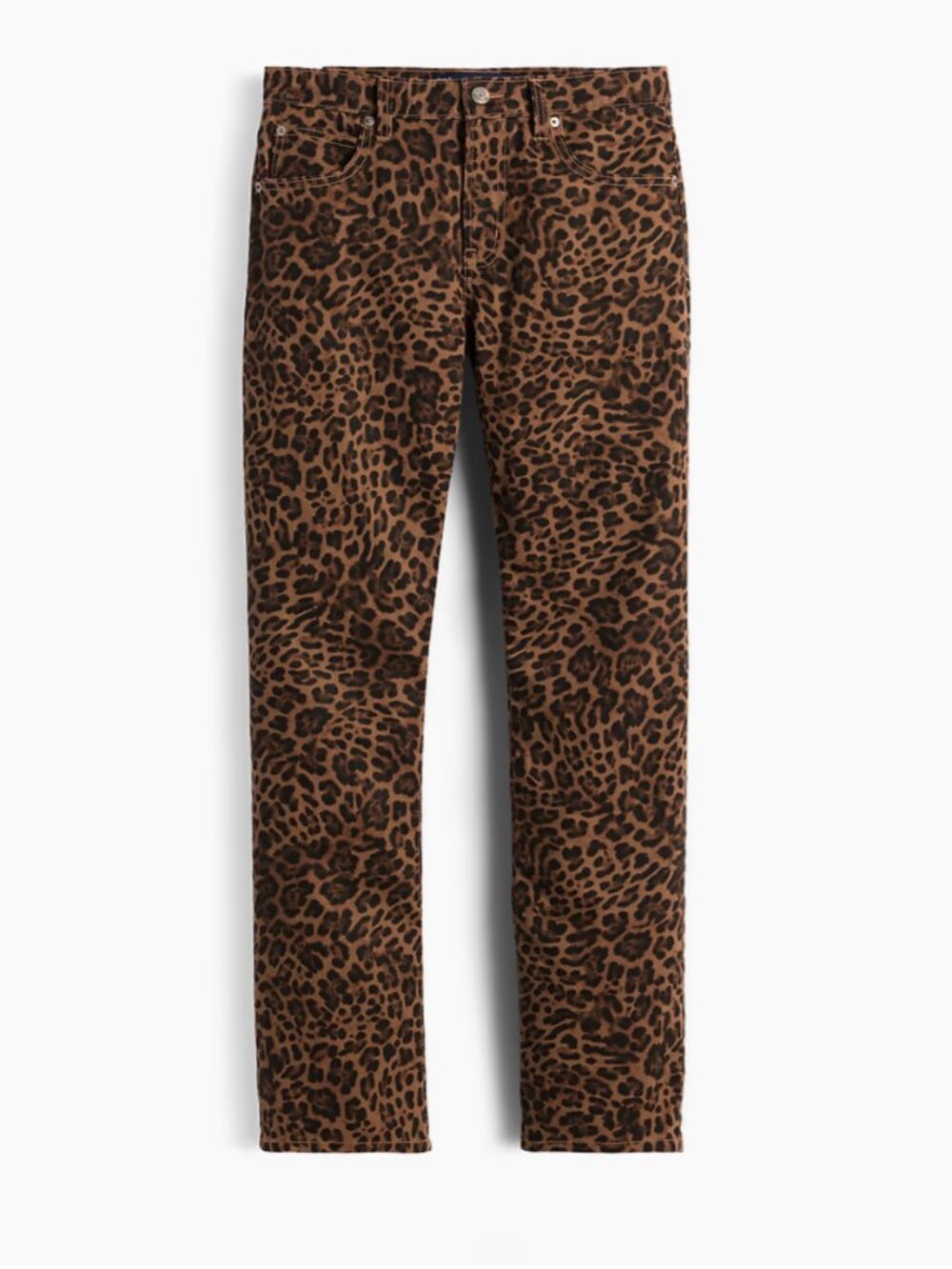 Gap Mid Rise Straight Taper Leopard Jeans size 25 NWT